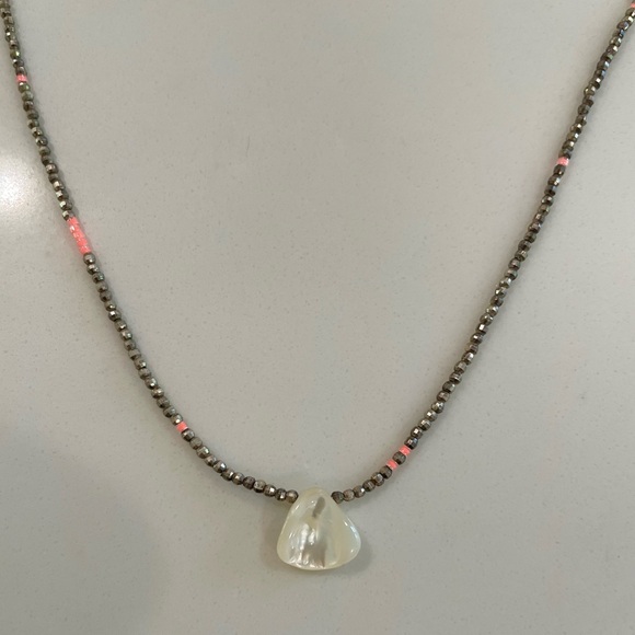 Chan Luu Sterling Silver & Shell Necklace - Picture 2 of 4